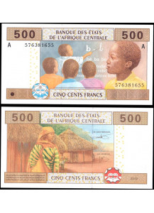 GABON (C. A. S.) 500 Francs 2002 Fior di Stampa
